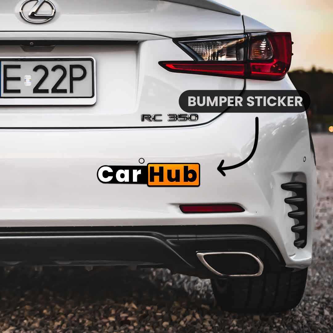Car Hub Bumper Sticker | STICK IT UP