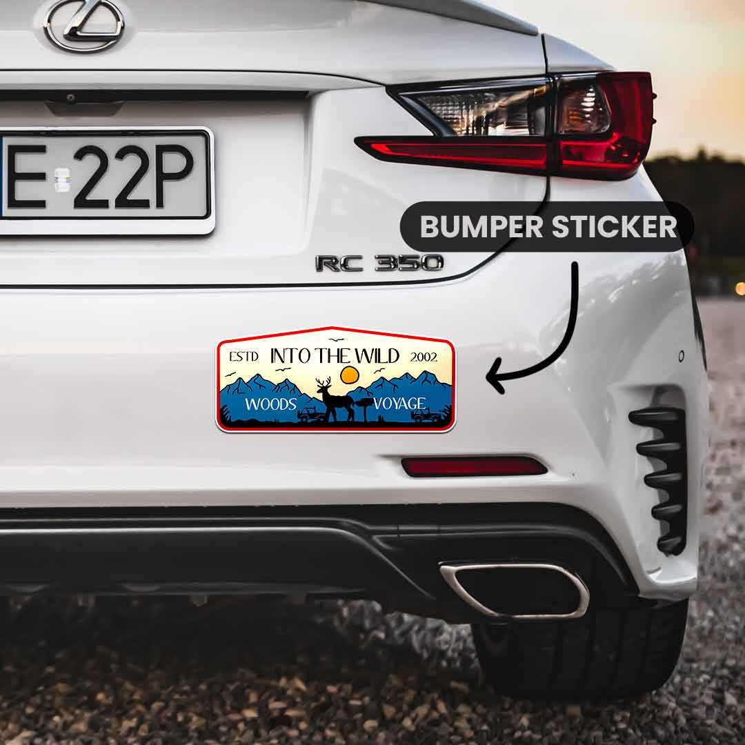 Into the Wild Bumper Sticker | STICK IT UP