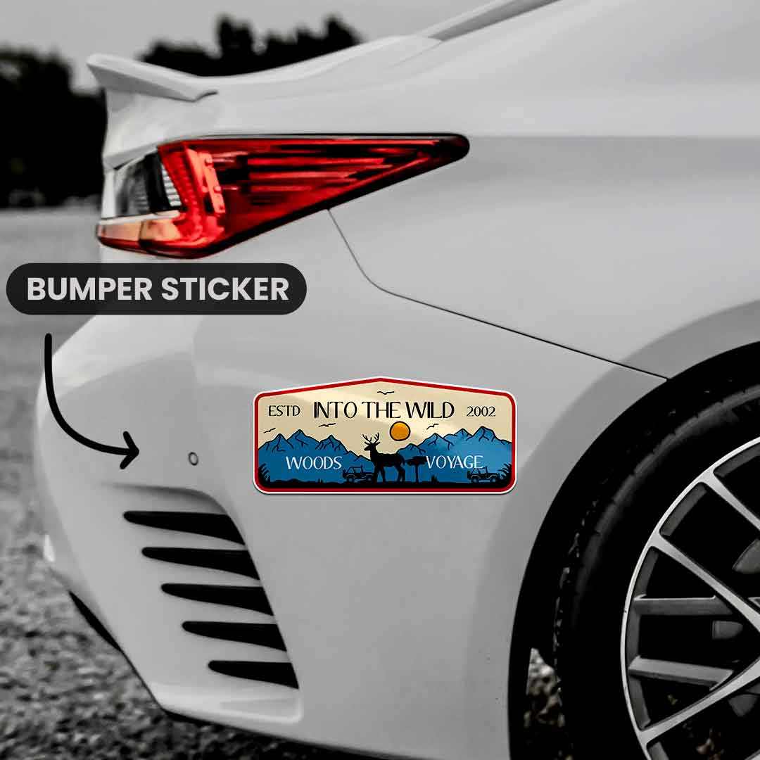 Into the Wild Bumper Sticker | STICK IT UP