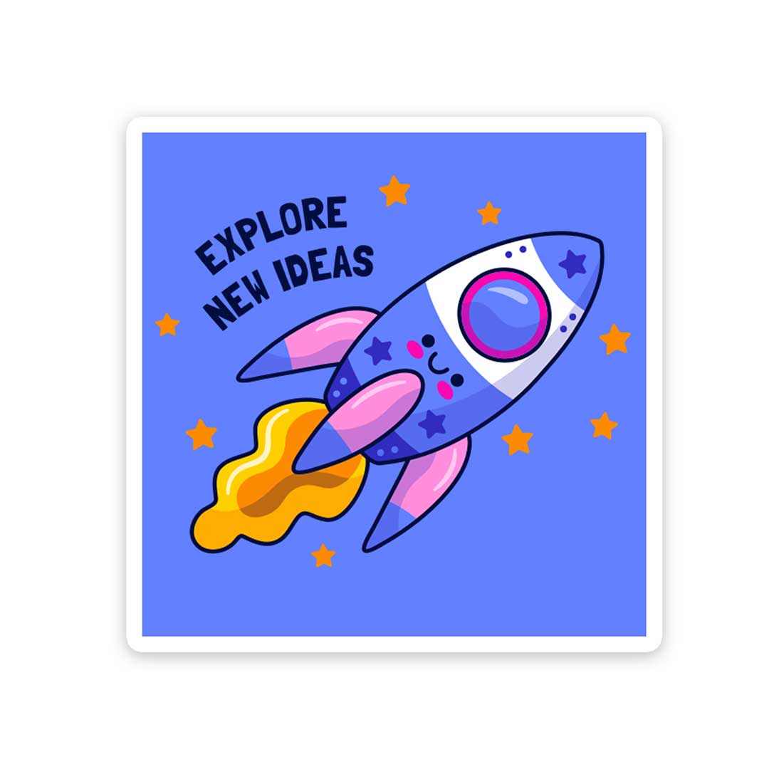 Explore New Ideas Sticker | STICK IT UP