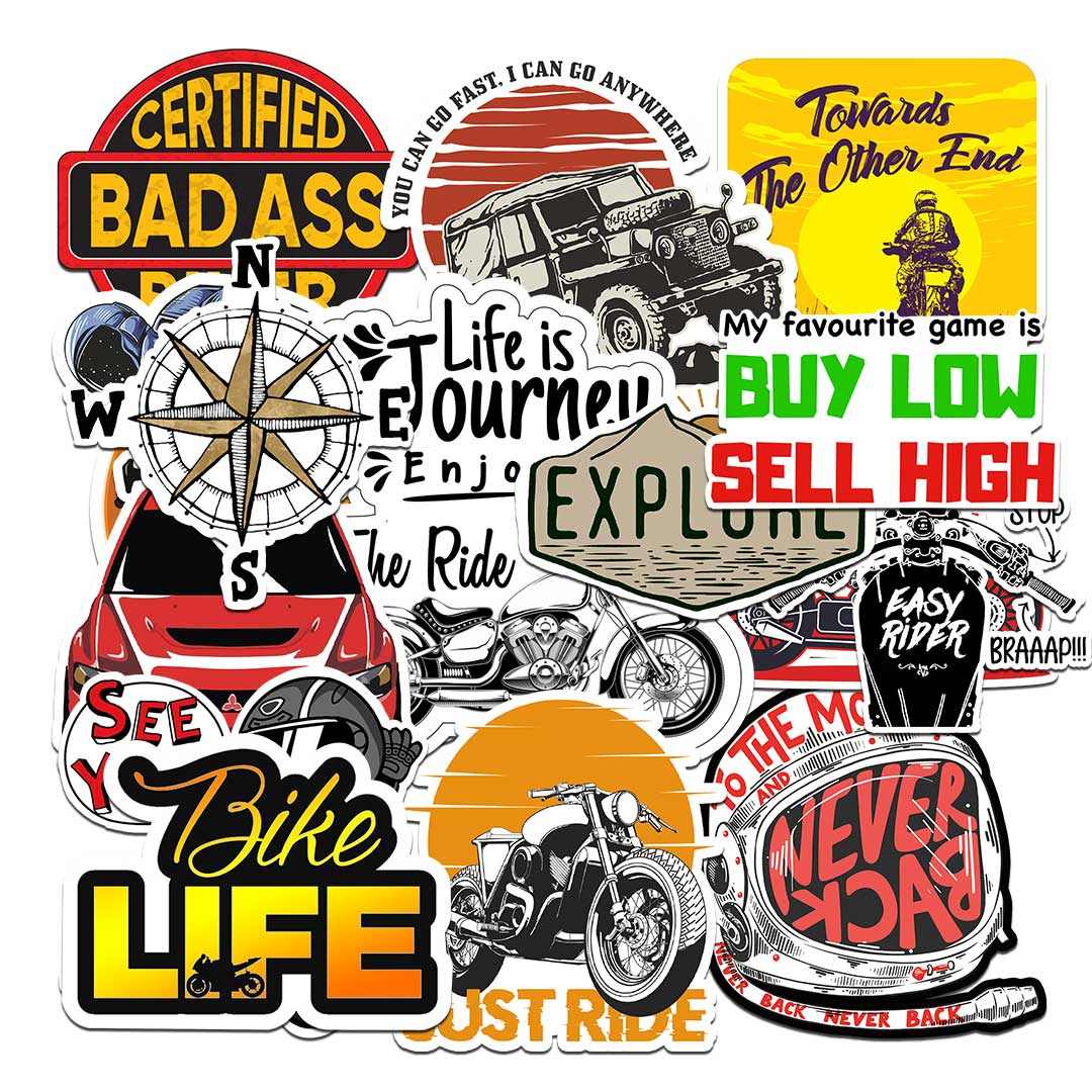 Cars/Bike Sticker Pack [15 Sticker] | STICK IT UP