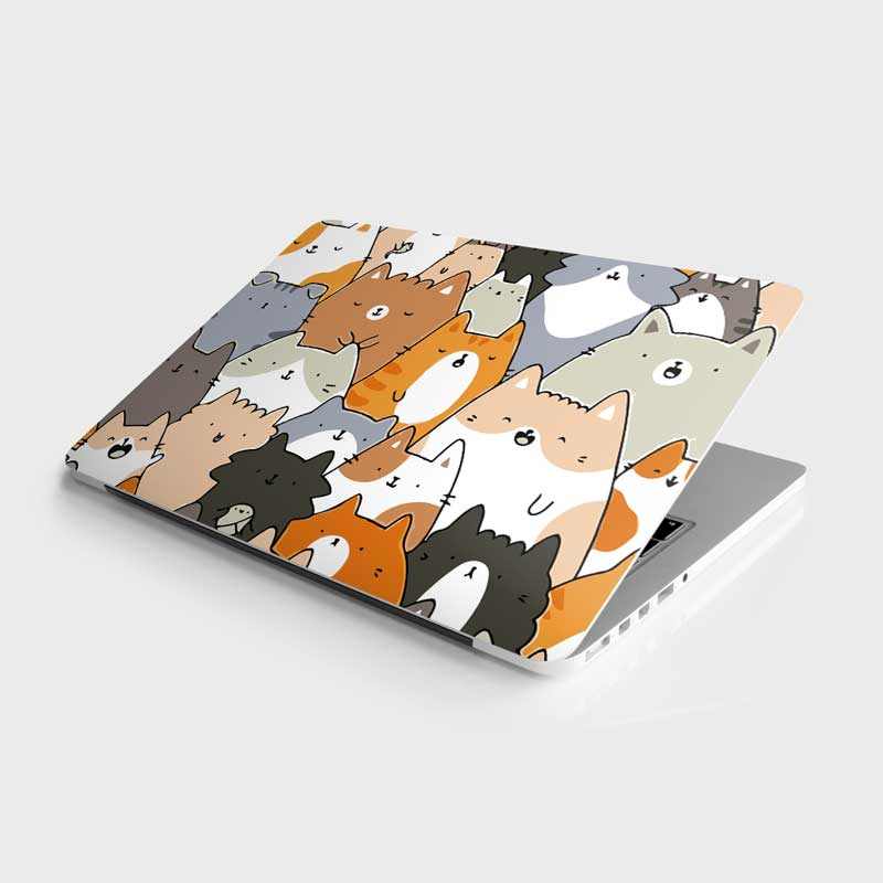 Cat Pattern Laptop Skin | STICK IT UP