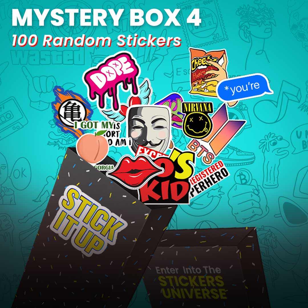 Mystery Box 4 [100 Random Stickers] | STICK IT UP