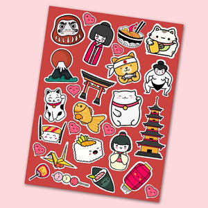 Japanese Culture Mini Stickers Sheet | STICK IT UP