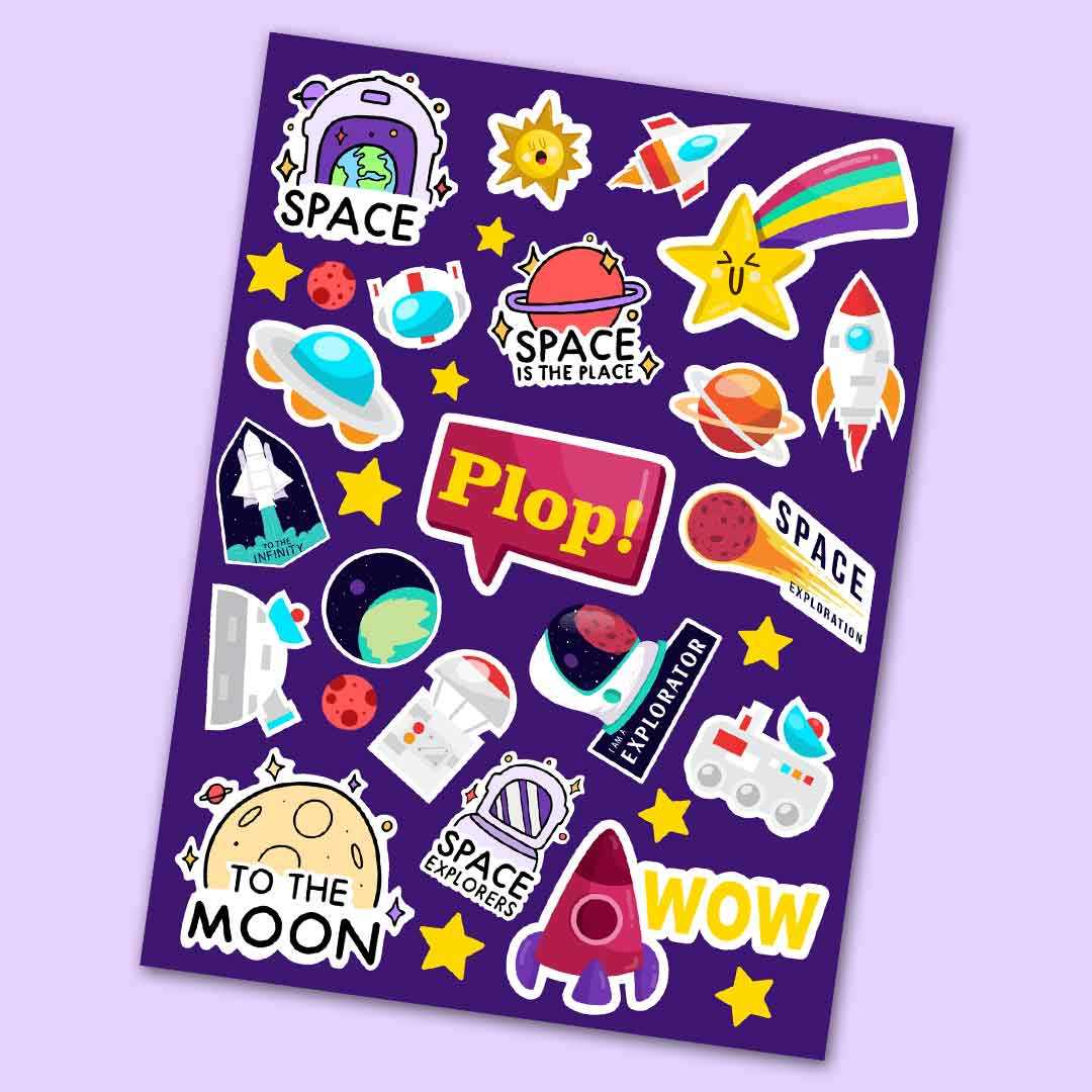 Space Mini Sticker Sheet | STICK IT UP