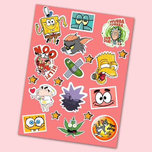 Cartoon Mini Sticker Sheet | STICK IT UP