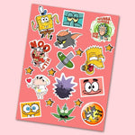 Cartoon Mini Sticker Sheet | STICK IT UP