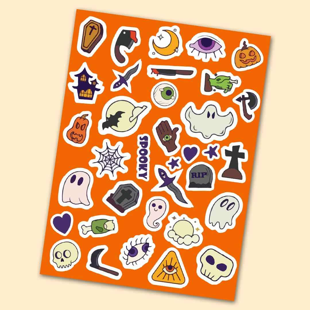 Spooky Mini Stickers Sheet | STICK IT UP