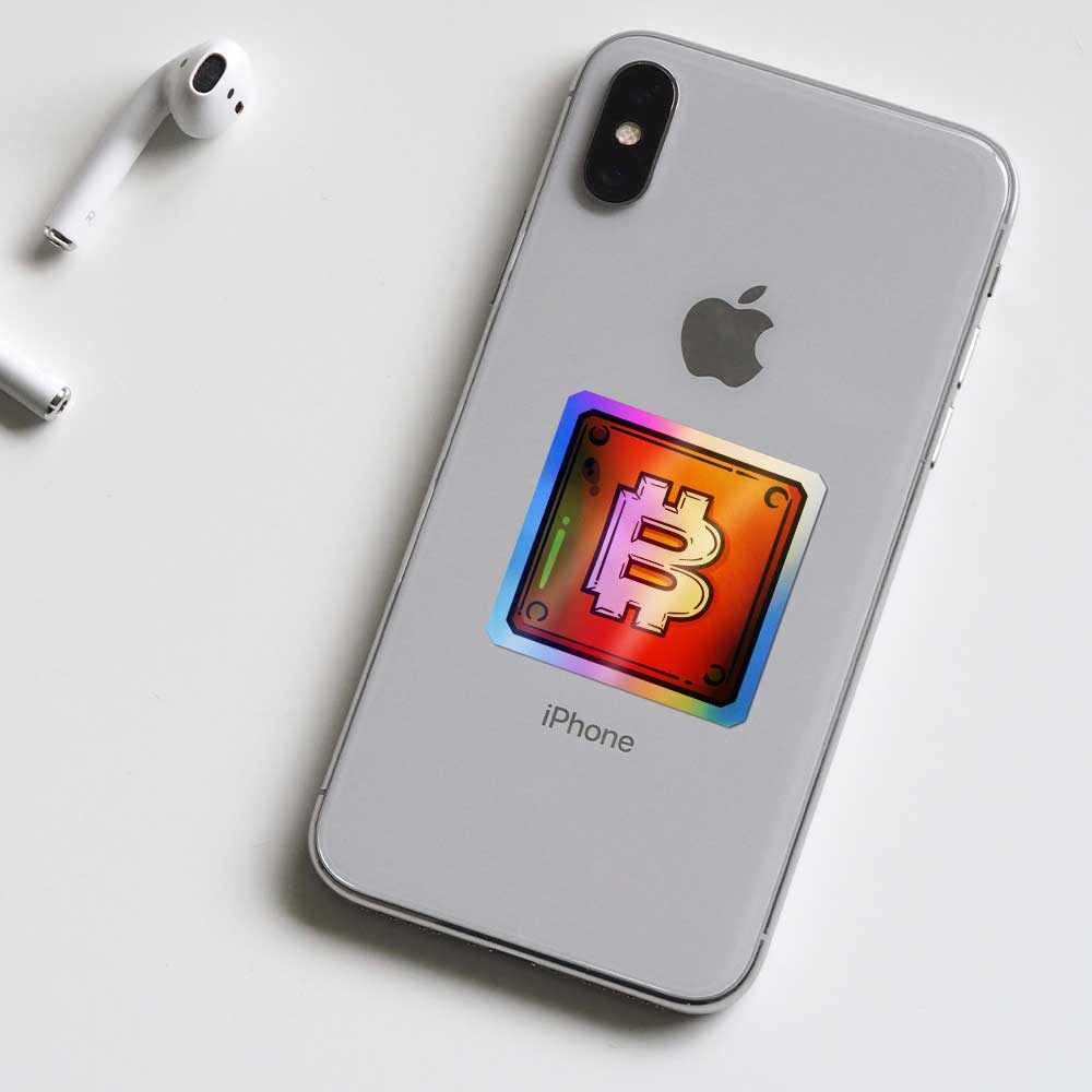 Bitcoin Holographic Stickers | STICK IT UP