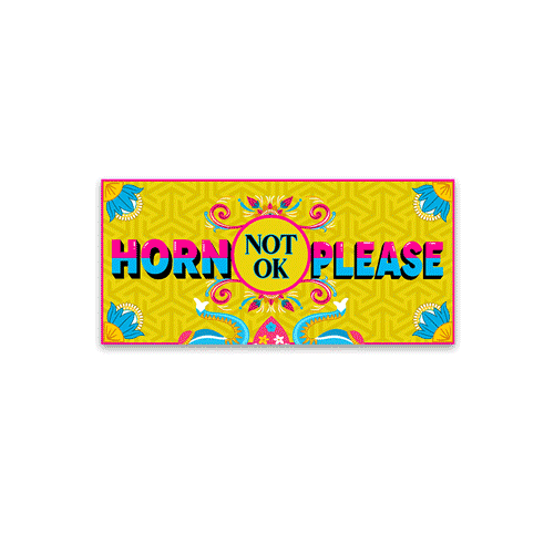 Horn not ok please Reflective Sticker | STICK IT UP