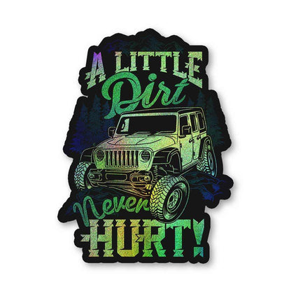 A Little Dirt Diamond Dust Sticker | STICK IT UP