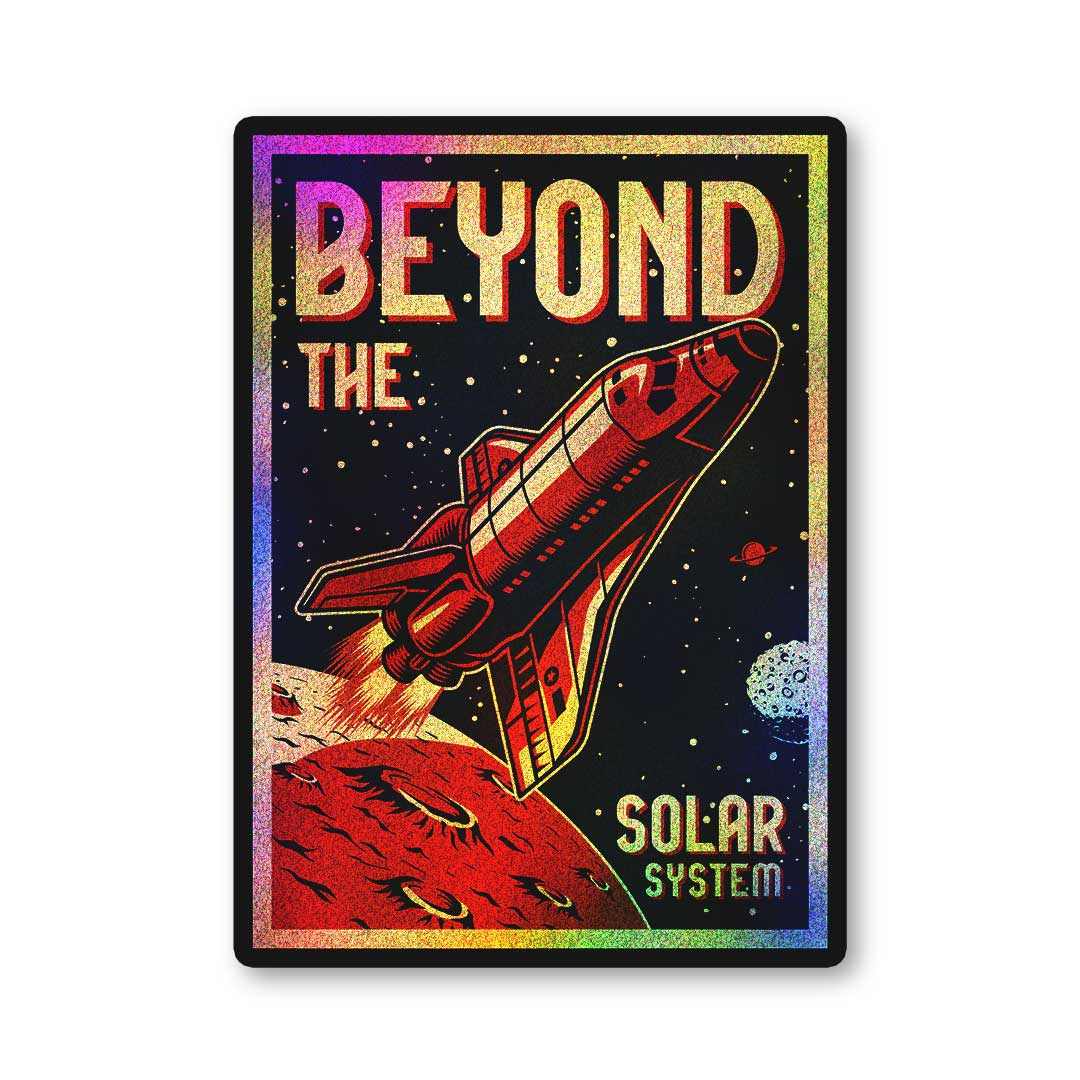 Beyond the solar system Diamond Dust Sticker | STICK IT UP