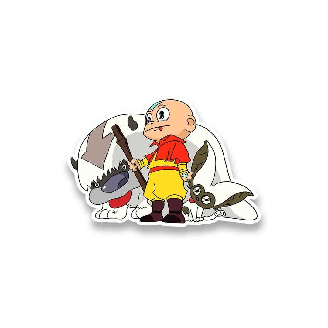Aang Airbender Sticker waterproof vinyl decal for laptop, bike, car & bottle