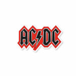 AC DC sticker waterproof vinyl decal for laptop, bike, car & bottle