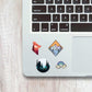 Adventure Mini Sticker Sheet waterproof vinyl decal for laptop, bike, car & bottle