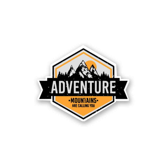 Adventure Mountains Are Calling Sticker - STICK IT UP