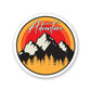 Adventure - Mountains Sticker waterproof vinyl decal for laptop, bike, car & bottle