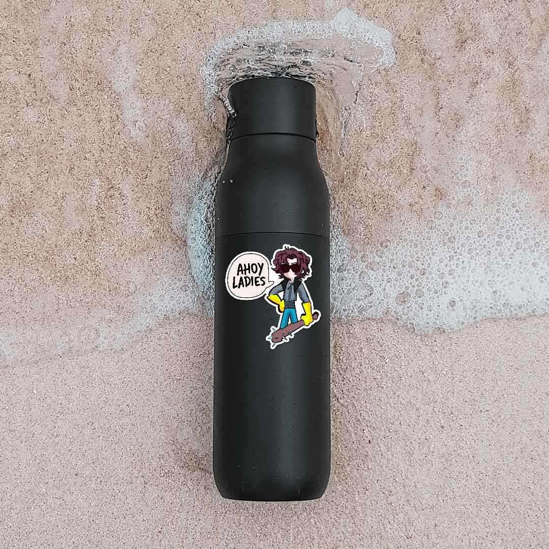 Ahoy Ladies Sticker waterproof vinyl decal for laptop, bike, car & bottle