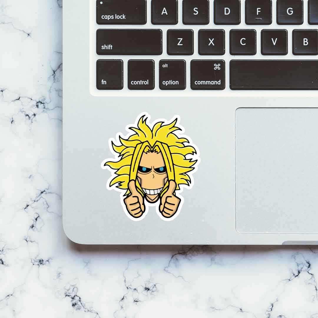 Almighty Sticker waterproof vinyl decal for laptop, bike, car & bottle