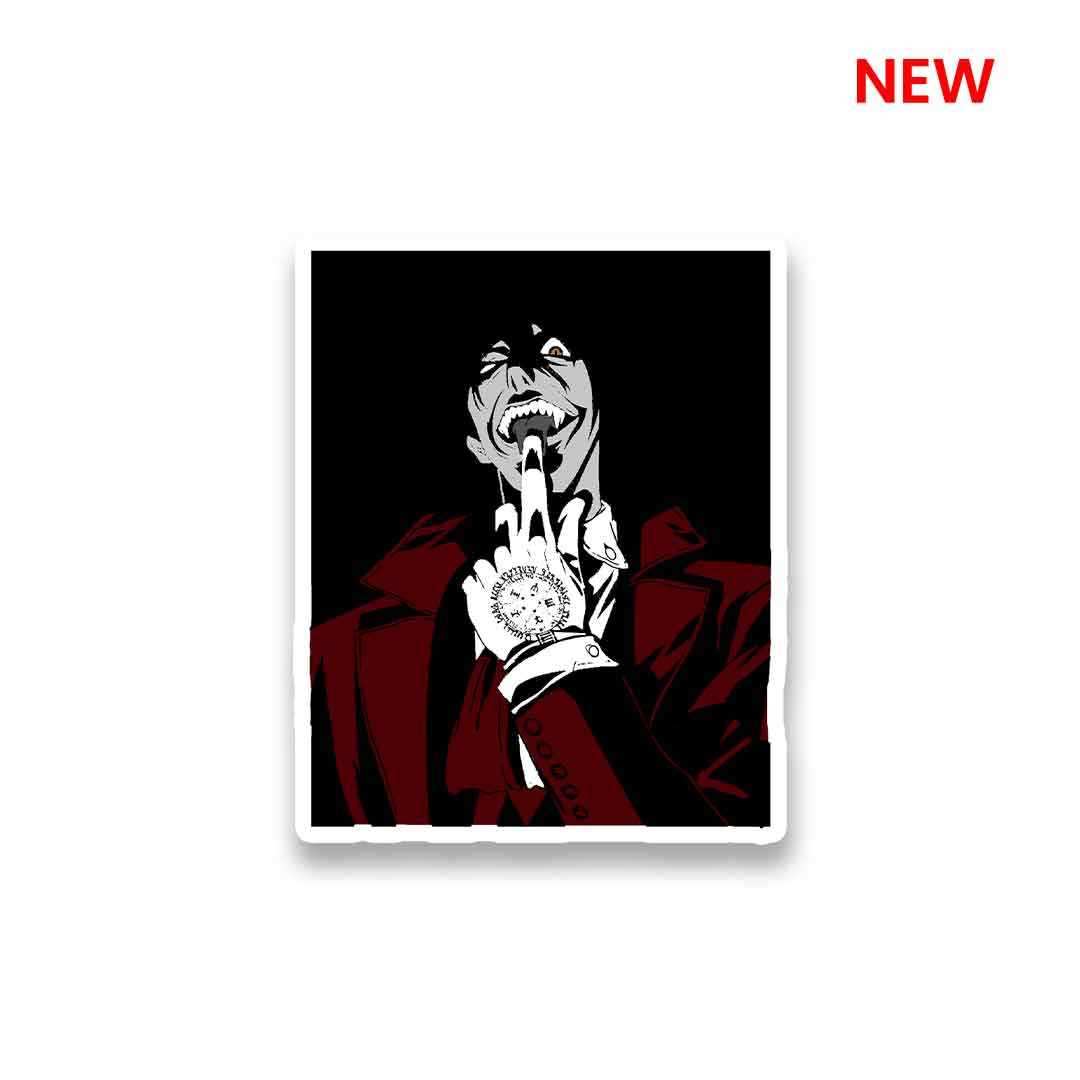 Alucard Hellsing Sticker waterproof vinyl decal for laptop, bike, car & bottle
