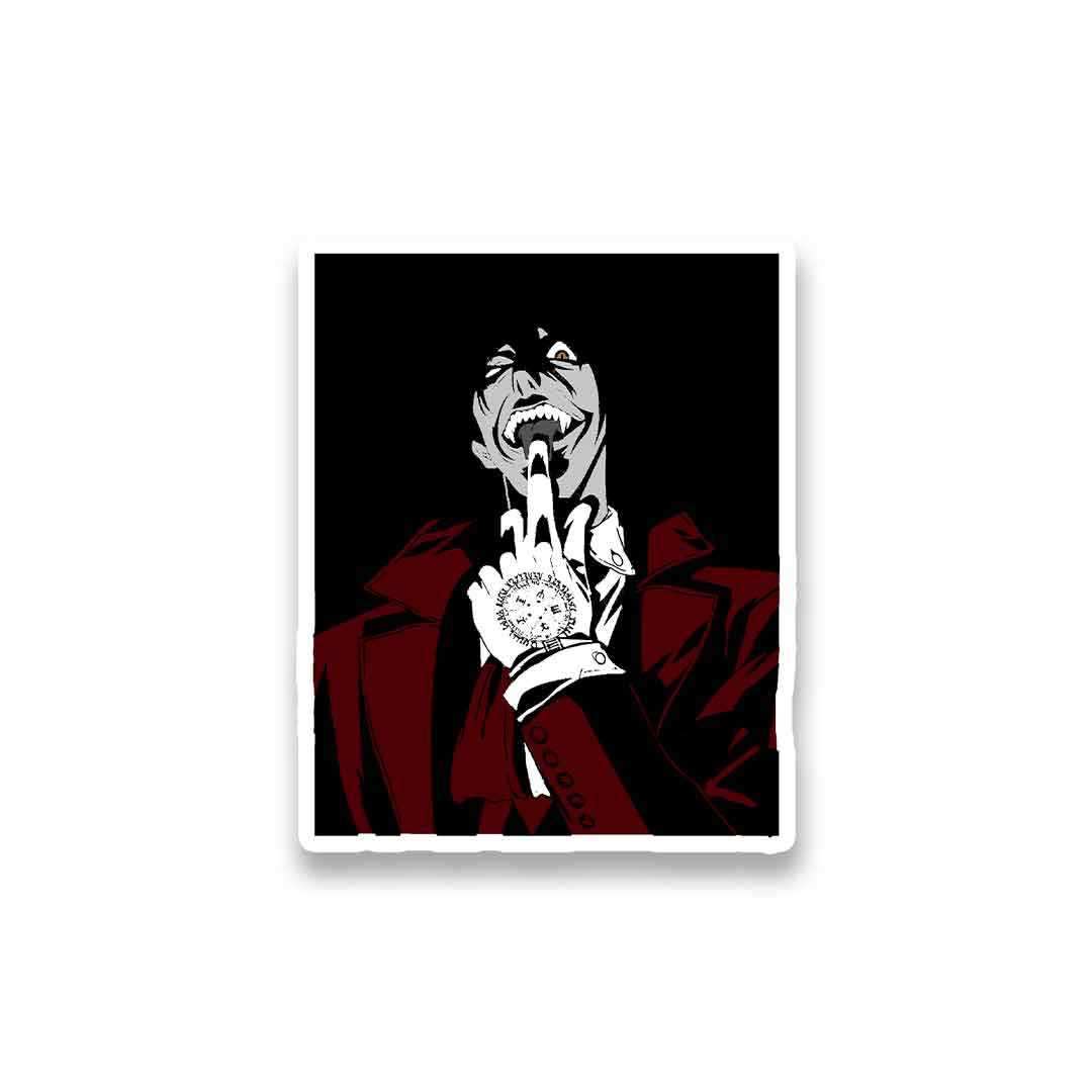 Alucard Hellsing Sticker waterproof vinyl decal for laptop, bike, car & bottle
