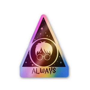 Always Holographic Stickers waterproof vinyl decal for laptop, bike, car & bottle