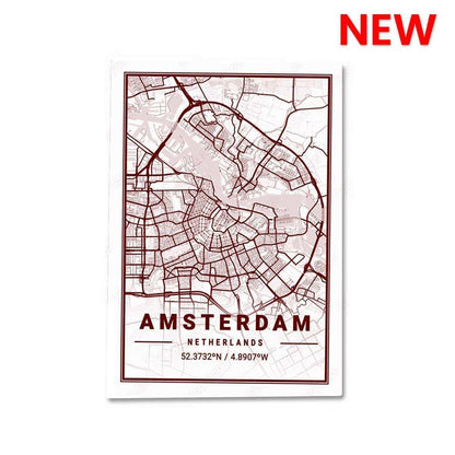 Amsterdam Sticker waterproof vinyl decal for laptop, bike, car & bottle