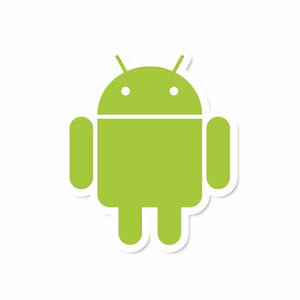 Android Sticker waterproof vinyl decal for laptop, bike, car & bottle