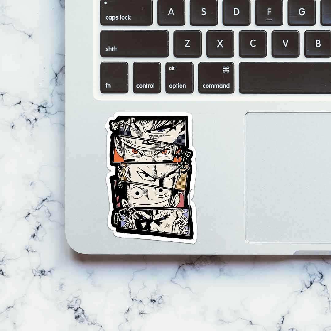 Anime Artwork Sticker waterproof vinyl decal for laptop, bike, car & bottle