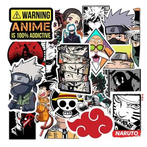 Anime Sticker Pack [20 Sticker] waterproof vinyl decal for laptop, bike, car & bottle