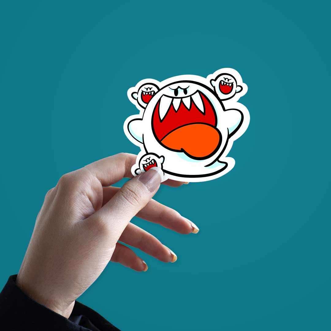 Annoying Ghost Sticker waterproof vinyl decal for laptop, bike, car & bottle