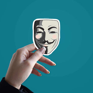 Anonymous Sticker waterproof vinyl decal for laptop, bike, car & bottle
