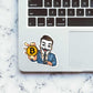 Anonymous Trader Sticker waterproof vinyl decal for laptop, bike, car & bottle