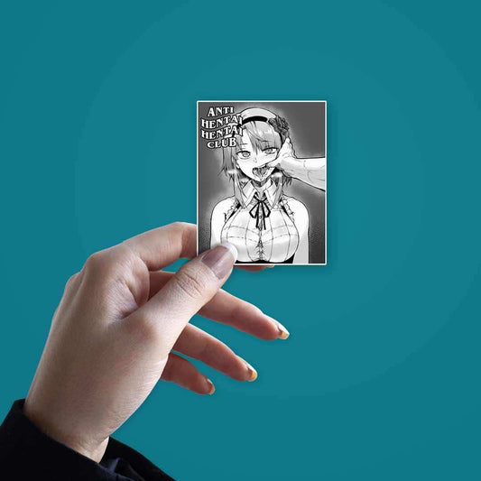 Anti Hentai Hentai Club sticker - STICK IT UP