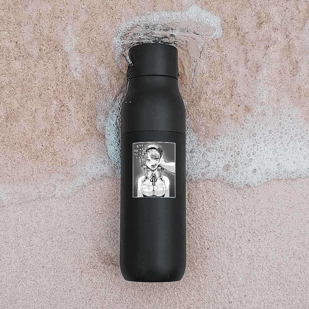 Anti Hentai Hentai Club sticker waterproof vinyl decal for laptop, bike, car & bottle