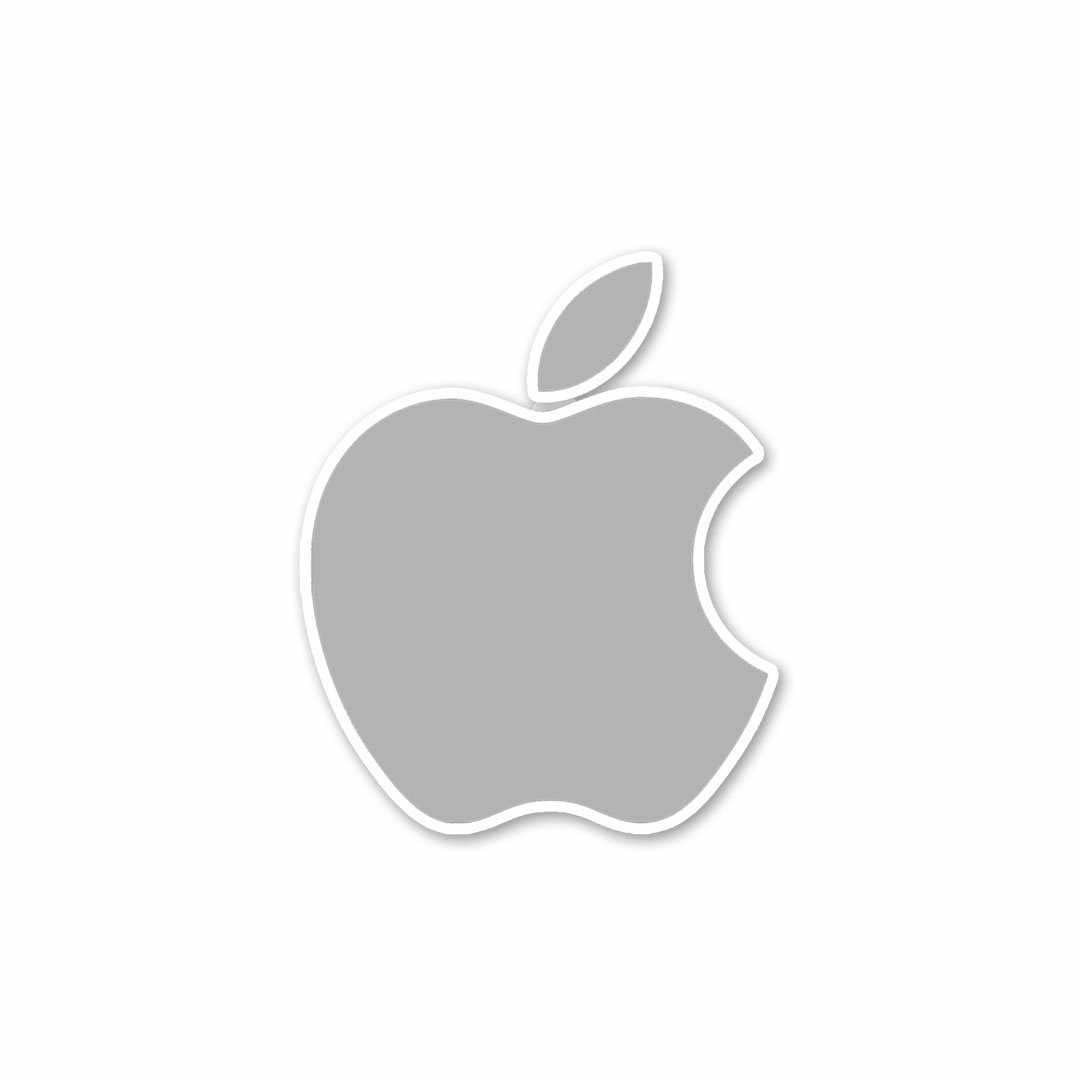 Apple Sticker waterproof vinyl decal for laptop, bike, car & bottle