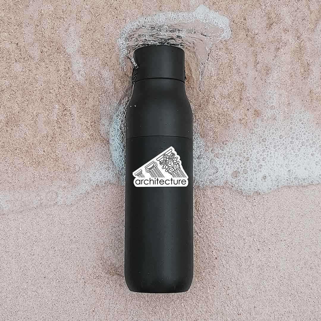 Architecture Sticker waterproof vinyl decal for laptop, bike, car & bottle