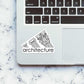 Architecture Sticker waterproof vinyl decal for laptop, bike, car & bottle