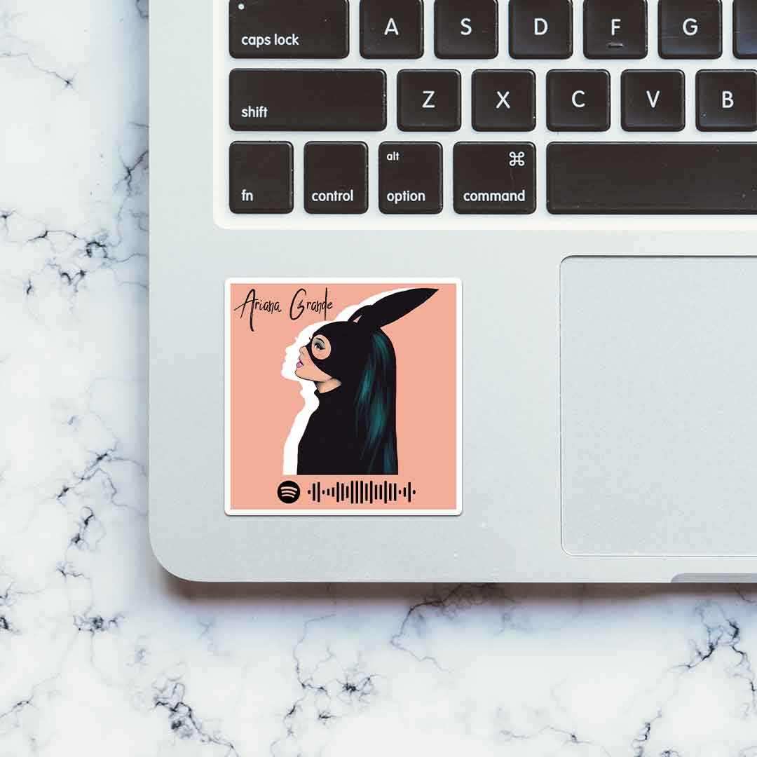 Ariana Grande spotify Sticker waterproof vinyl decal for laptop, bike, car & bottle