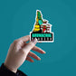 Arunachal Pradesh Sticker waterproof vinyl decal for laptop, bike, car & bottle