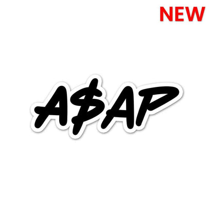 ASAP Sticker waterproof vinyl decal for laptop, bike, car & bottle