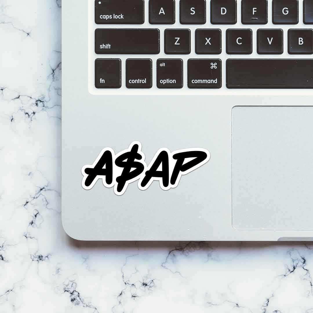 ASAP Sticker waterproof vinyl decal for laptop, bike, car & bottle
