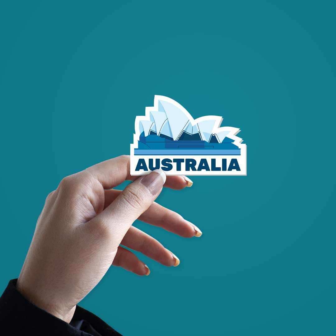 Australia Sticker waterproof vinyl decal for laptop, bike, car & bottle