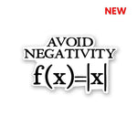 Avoid Negativity Sticker waterproof vinyl decal for laptop, bike, car & bottle