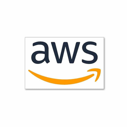 AWS Sticker waterproof vinyl decal for laptop, bike, car & bottle