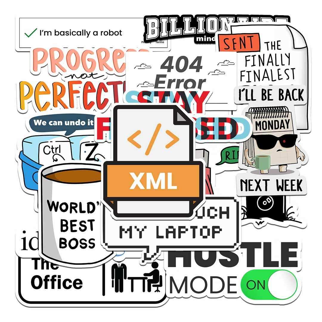 Back to Office Sticker Pack [15 Sticker] - Sticker Packs | STICK IT UP