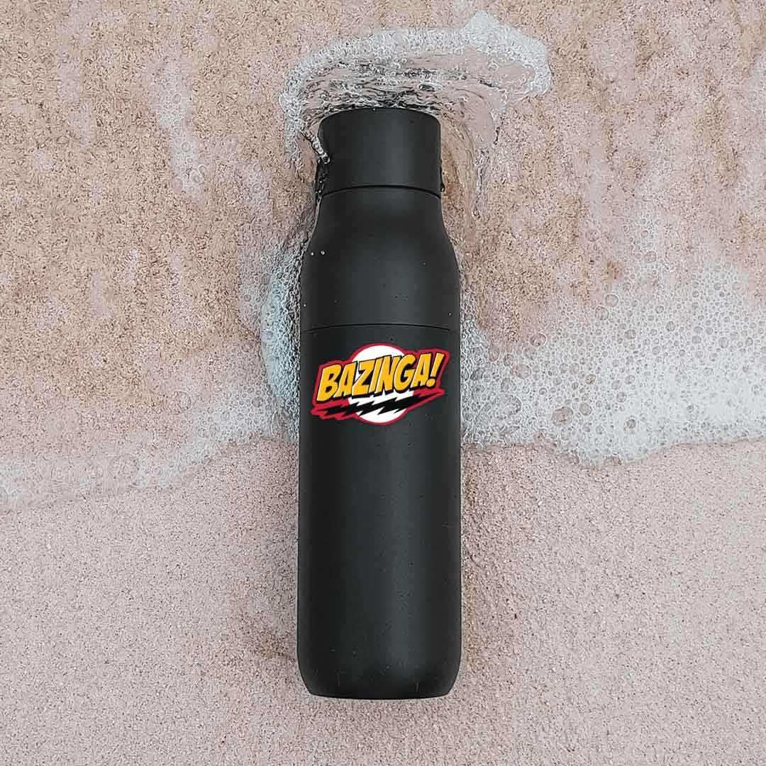 Bazinga! Sticker waterproof vinyl decal for laptop, bike, car & bottle