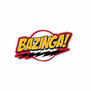 Bazinga! Sticker waterproof vinyl decal for laptop, bike, car & bottle