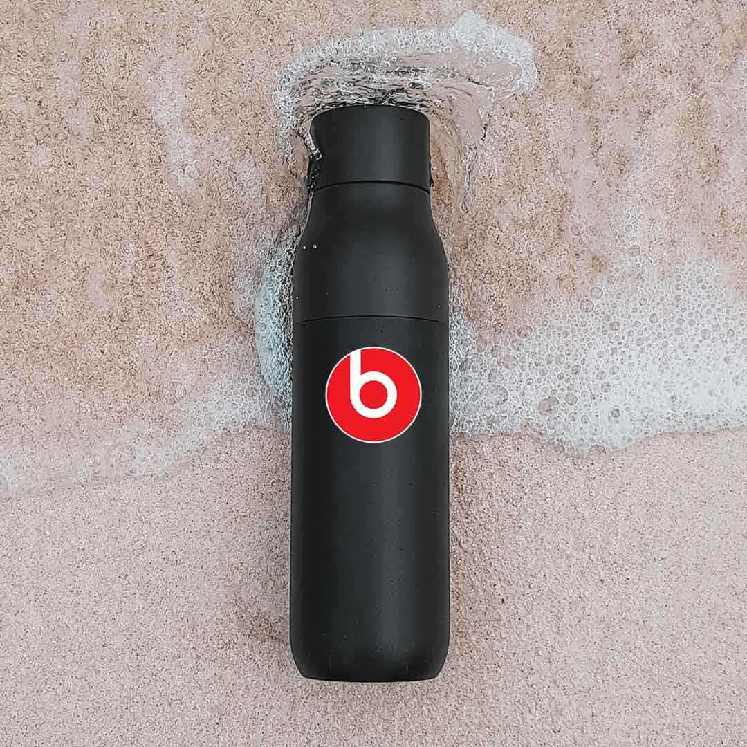 Beats logo Sticker waterproof vinyl decal for laptop, bike, car & bottle