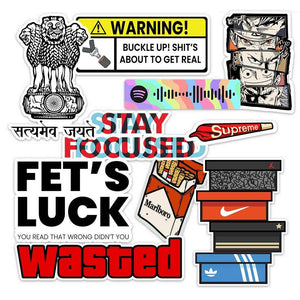 BEST SELLER STICKER PACK [10 stickers] waterproof vinyl decal for laptop, bike, car & bottle